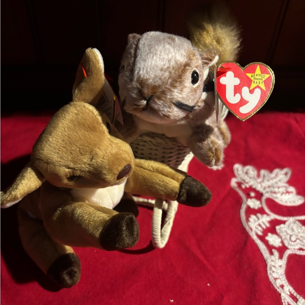 Ty Plush Toy Duo -chipper & whisper